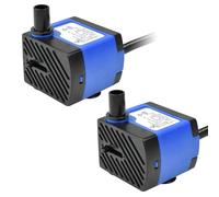 CONQUERALL 2PCS piccola pompa per fontana, sommergibile, per esterni, 4 W, 2,46ft, 74 GPH per acquari, giochi d'acqua