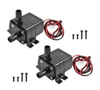 CONQUERALL 2PCS Pompa Acqua Sommergibile DC 24V 58GPH 8ft 3.8W Pompa Fontana Esterna per Piccolo Acquario
