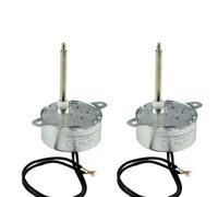 CONQUERALL 2PCS TYC-40 Motor Síncrono AC 12V 5RPM CW/CCW Eje 46mm Para Árbol de Navidad Luces Decorativas de Colores LED