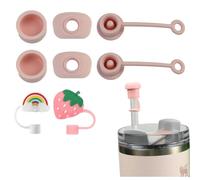 CONQUERALL Tappo anti-sversamento rosa in silicone alimentare a 3 pezzi per tappi antiperdita per tazze Stanley