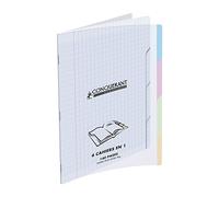 Conquérant Paper-Quaderno con spirale, 140 pagine, 24 x 24 x 32 cm, colore: trasparente