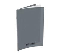 CONQUERANT Quaderno classico, 24 x 32 cm, motivo quadretti grandi, 96 pagine, copertina in polipropilene, colore: Grigio