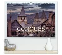 CONQUES - Wo der Jakobsweg die Zeit anhält (hochwertiger Premium Wandkalender 2027 DIN A2 quer), Kunstdruck in Hochglanz: Auf den Spuren der Pilger