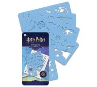 Conquest Journals, stencil di Harry Potter, 5 pagine di stencil riutilizzabili in plastica, design magico del mondo magico, per creare opere d'arte o decorare appunti, album di ritagli e altro, 15,2 x