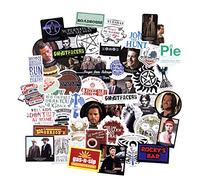 Conquest Journals Supernatural Winchester Brothers Adesivi in vinile, Set di 50 pezzi, per interni ed esterni, impermeabili e resistenti ai raggi UV, ideali per tutti i tuoi gadget