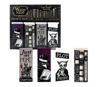ConQuest Journals Waiting For The Night Set 4 Segnalibri Magnetici Nero