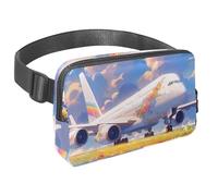 Conquista le tue avventure con stile con il nostro marsupio da viaggio, la borsa a tracolla definitiva per uomini e donne, motivo paesaggistico da viaggio, Multicolore#02, 1.5x9.0x5.9in/4x23x15cm