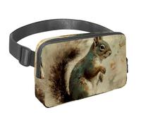 Conquista le tue avventure con stile con il nostro marsupio da viaggio, la borsa a tracolla definitiva per uomini e donne, motivo coniglio vintage, Multicolore#05, 1.5x9.0x5.9in/4x23x15cm