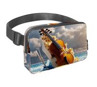 Conquista le tue avventure con stile con il nostro marsupio da viaggio, la borsa a tracolla definitiva per uomini e donne, fiori di fiume chiaro di luna, Multicolore#08, 1.5x9.0x5.9in/4x23x15cm