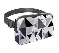 Conquista le tue avventure con stile con il nostro marsupio da viaggio, la borsa a tracolla definitiva per uomini e donne, viola astratto geometrico, Multicolore#06, 1.5x9.0x5.9in/4x23x15cm