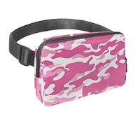 Conquista le tue avventure con stile con il nostro marsupio da viaggio, la borsa a tracolla definitiva per uomini e donne, motivo mimetico rosa, Multicolore#03, 1.5x9.0x5.9in/4x23x15cm