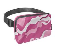 Conquista le tue avventure con stile con il nostro marsupio da viaggio, la borsa a tracolla definitiva per uomini e donne, motivo mimetico rosa, Multicolore#01, 1.5x9.0x5.9in/4x23x15cm