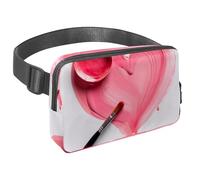 Conquista le tue avventure con stile con il nostro marsupio da viaggio, la borsa a tracolla definitiva per uomini e donne, motivo a cuore rosa, Multicolore#05, 1.5x9.0x5.9in/4x23x15cm