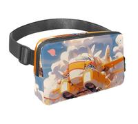 Conquista le tue avventure con stile con il nostro marsupio da viaggio, la borsa a tracolla definitiva per uomini e donne, motivo paesaggistico da viaggio, Multicolore#04, 1.5x9.0x5.9in/4x23x15cm