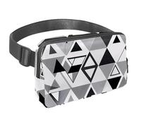 Conquista le tue avventure con stile con il nostro marsupio da viaggio, la borsa a tracolla definitiva per uomini e donne, viola astratto geometrico, Multicolore#04, 1.5x9.0x5.9in/4x23x15cm