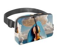Conquista le tue avventure con stile con il nostro marsupio da viaggio, la borsa a tracolla definitiva per uomini e donne, fiori di fiume chiaro di luna, Multicolore#07, 1.5x9.0x5.9in/4x23x15cm