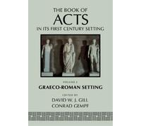 Conrad Gempf The Book of Acts in its Graeco-Roman Setting (Tascabile)