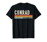 Conrad Retro Vintage Uomini Bambini Ragazzi Nome Maglietta