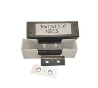 CONROS Il carburo Quadrato di 30x12x1.5mm inserisce Le Lame della taglierina 2 Bordi for la piallatrice elicoidale della scanalatura di falegnameria