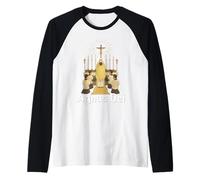 Consacrazione Eucaristica Tradizionale Messa latina Cattolica Maglia con Maniche Raglan