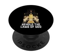 Consacrazione Eucaristica Tradizionale Messa latina Cattolica PopSockets PopGrip Adesivo