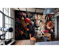 Consalnet Wild Cat Decor Carta da Parati Murale Camera Ragazze Donna 123x86 inch