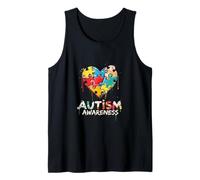 Consapevolezza Autismo Puzzle Pezzi Cuore Canotta