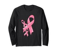 Consapevolezza Cancro al Seno Nastro Fighter Chemo Rosa Ottobre Maglia a Manica