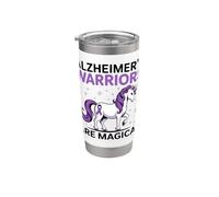 Consapevolezza degli unicorni magici dei guerrieri dell'Alzheimer Bicchiere termico in acciaio inox doppia parete