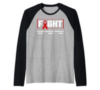 Consapevolezza dei disturbi emorragici - Combattere i disturbi emorragici Maglia con Maniche Raglan