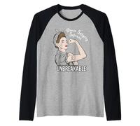 Consapevolezza dei sopravvissuti alla chirurgia cerebrale per il suo guerriero infrangibile Maglia con Maniche Raglan