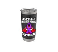 Consapevolezza dei supereroi della carenza di antitripsina alfa-1 Bicchiere termico in acciaio inox doppia parete