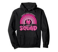 Consapevolezza del Cancro al Seno Amici di Famiglia Support Squad Women Felpa con Cappuccio