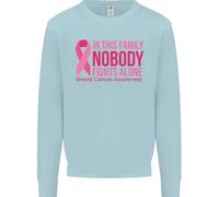 Consapevolezza Del Cancro Al Seno Nessuno Combatté Da Solo Felpa Per Bambini
