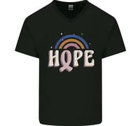 Consapevolezza Del Cancro Al Seno Speranza Uomo V-Neck In Cotone T-Shirt