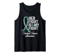 Consapevolezza del cancro cervicale La sua lotta è il mio supporto da guerriero Canotta