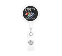 Consapevolezza del cancro Il cancro fa schifo in ogni colore Porta badge retrattile Reel Clip Porta carte d'identità per infermiere Studente Impiegato