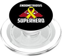 Consapevolezza del combattente guerriero sopravvissuto del supereroe dell'endometriosi PopSockets PopGrip per MagSafe