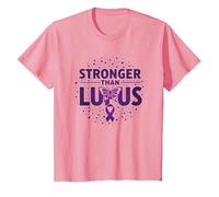 Consapevolezza del Lupus per Le Donne: più Forte del Lupus Maglietta, Bambini, Rosa, 12 Anni