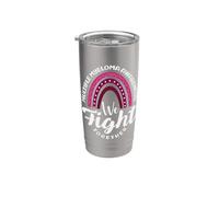 Consapevolezza del mieloma multiplo Combattiamo insieme Supporto arcobaleno Bicchiere termico in acciaio inox doppia parete