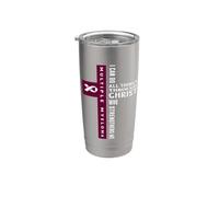 Consapevolezza del mieloma multiplo Cristo che mi rafforza Croce Bicchiere termico in acciaio inox doppia parete