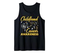 Consapevolezza del Nastro d'oro del Dente di Leone del Cancro Infantile Canotta