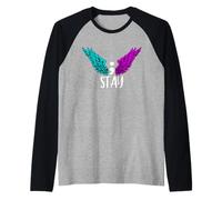Consapevolezza del suicidio di Rimanere a semicorda consapevolezza della Salute mentale Maglia con Maniche Raglan