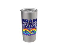 Consapevolezza dell"autismo di Brain Difference Squad Diverso Bicchiere termico in acciaio inox doppia parete