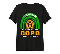 Consapevolezza della BPCO - A Novembre indossiamo la consapevolezza della BPCO Arancione Maglietta Premium