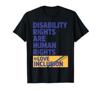 Consapevolezza della disabilità Diritti della disabilità Amore Inclusione Maglietta