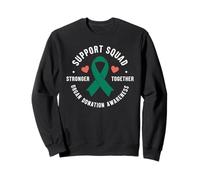 Consapevolezza della donazione di organi Supporto del Nastro Verde Donatore di organi Felpa