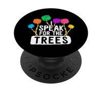 Consapevolezza della Giornata della Terra Parla Per Gli Alberi Amante Della Natura Hippie PopSockets PopGrip Adesivo