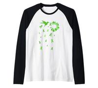 Consapevolezza della salute mentale, colibrì, e, nastri Maglia con Maniche Raglan