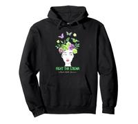 Consapevolezza della Salute mentale Combatti Lo Stigma Butterfly Art Felpa con Cappuccio